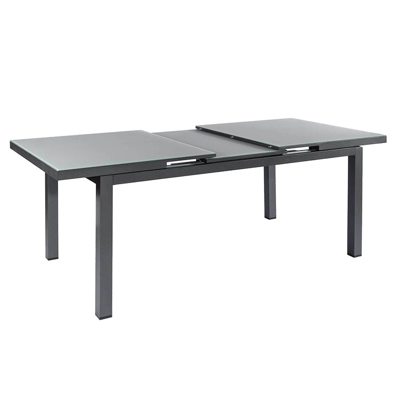 Set Tisch Gabon 220/280 x 100 cm & 6x Stuhl Aspen